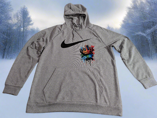 Nike Custom Printed Hoodie With A Crown