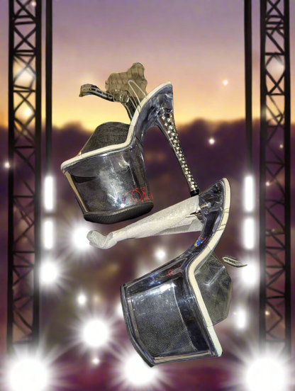 Pleaser Stiletto Diamond High Heel Platform Pole Dancing Shoes Adore 708