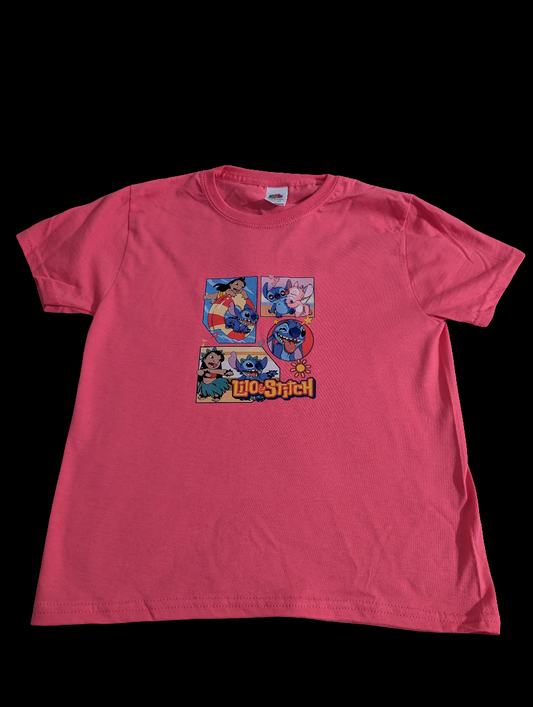 Lilo & Stitch Custom Printed T Shirt
