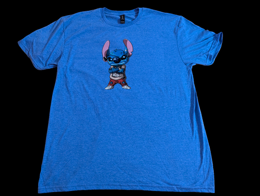 Gangster Stich Custom Printed T Shirt
