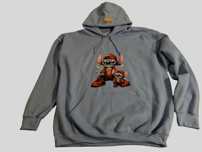 Gangsta lilo hoodie custom printed