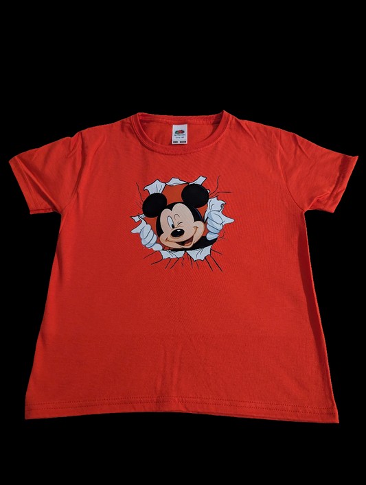 Mickey Mouse Custom Printed T Shirt