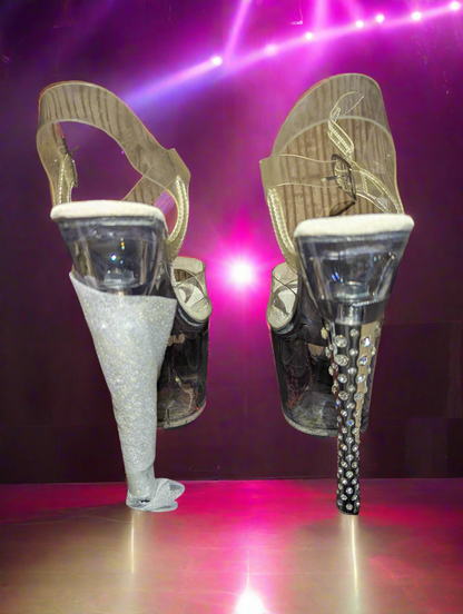 Pleaser Stiletto Diamond High Heel Platform Pole Dancing Shoes Adore 708