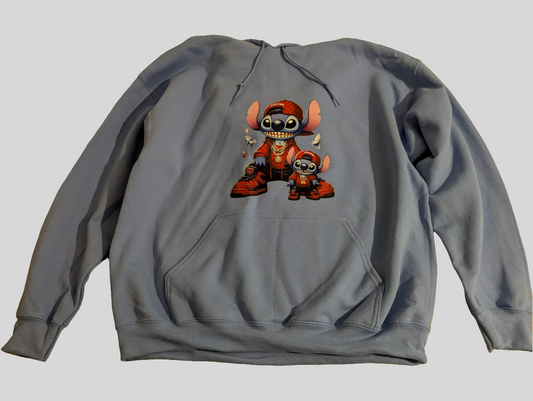 Gangsta lilo hoodie custom printed