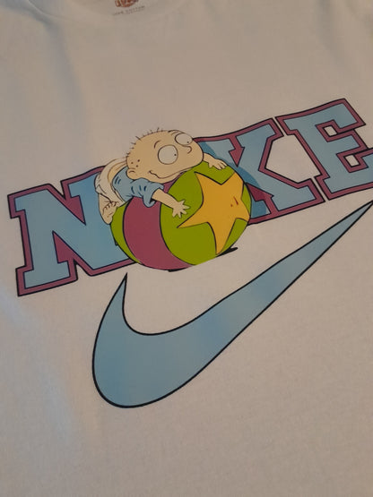 Blue Rug rats Nike printed tshirt