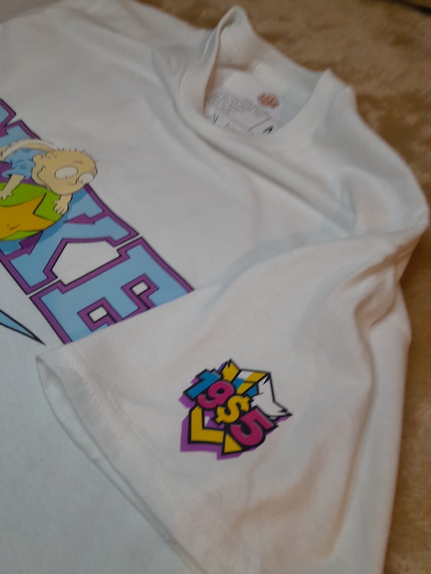 Blue Rug rats Nike printed tshirt